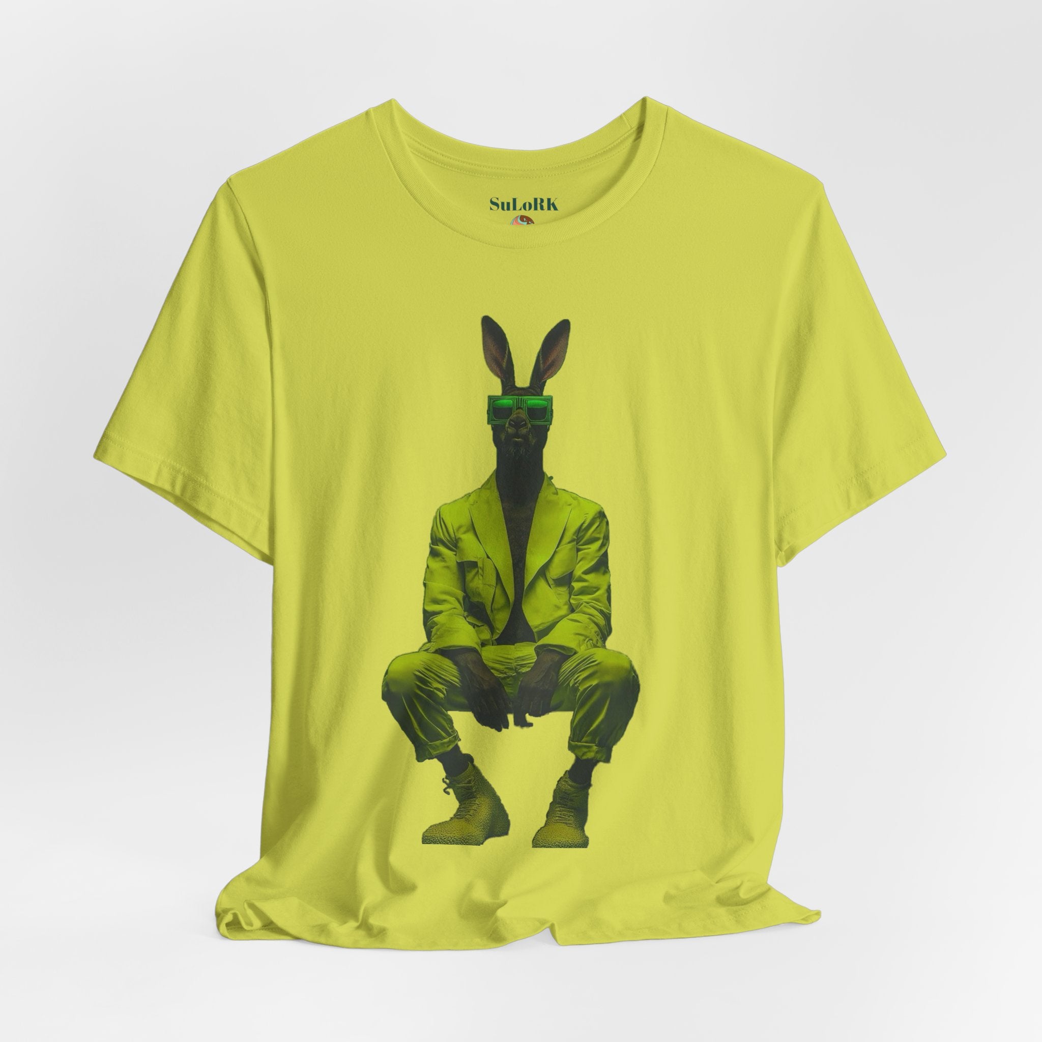 Surreal Suit Tee | Anthropomorphic Bunny Portrait T-Shirt