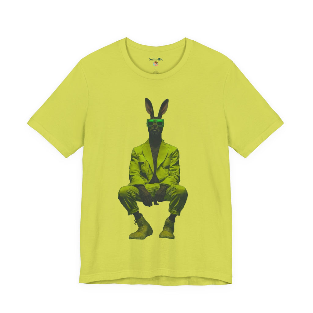 Surreal Suit Tee | Anthropomorphic Bunny Portrait T-Shirt