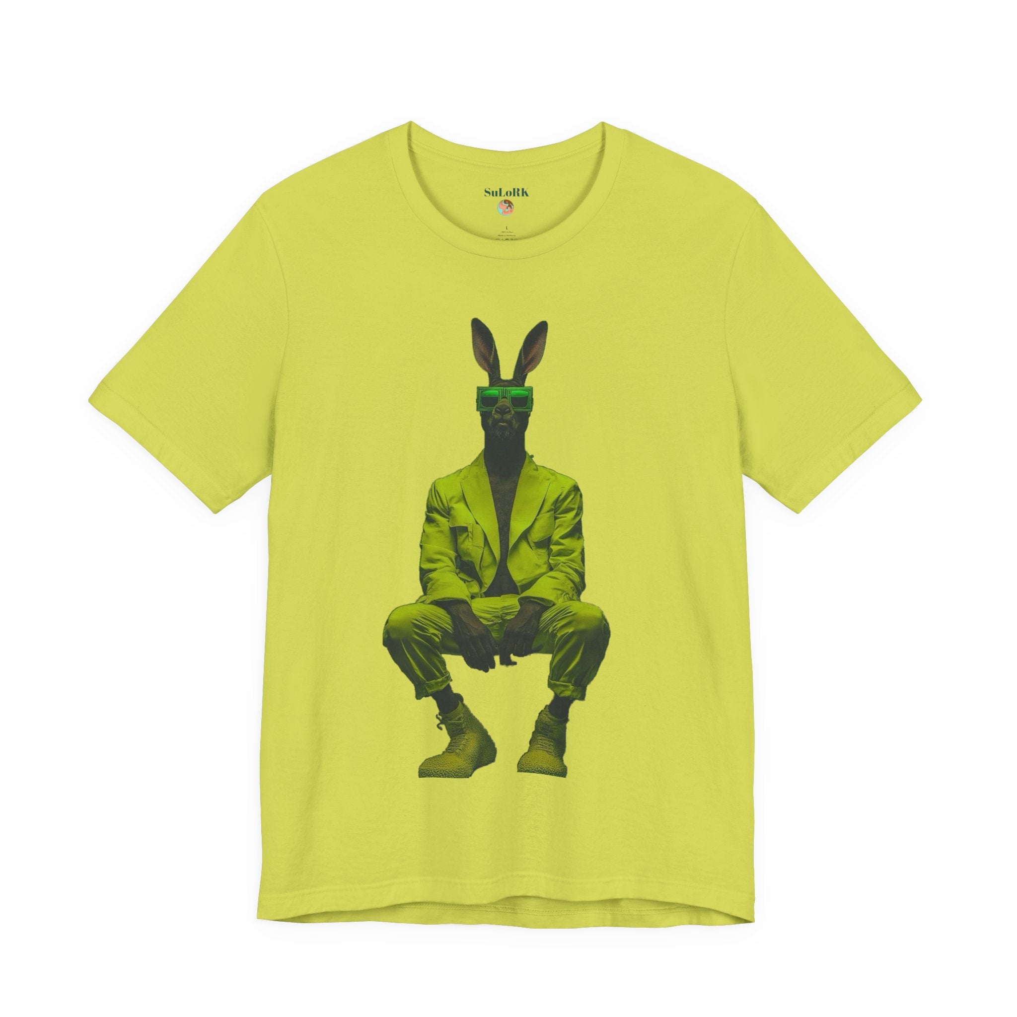 Surreal Suit Tee | Anthropomorphic Bunny Portrait T-Shirt
