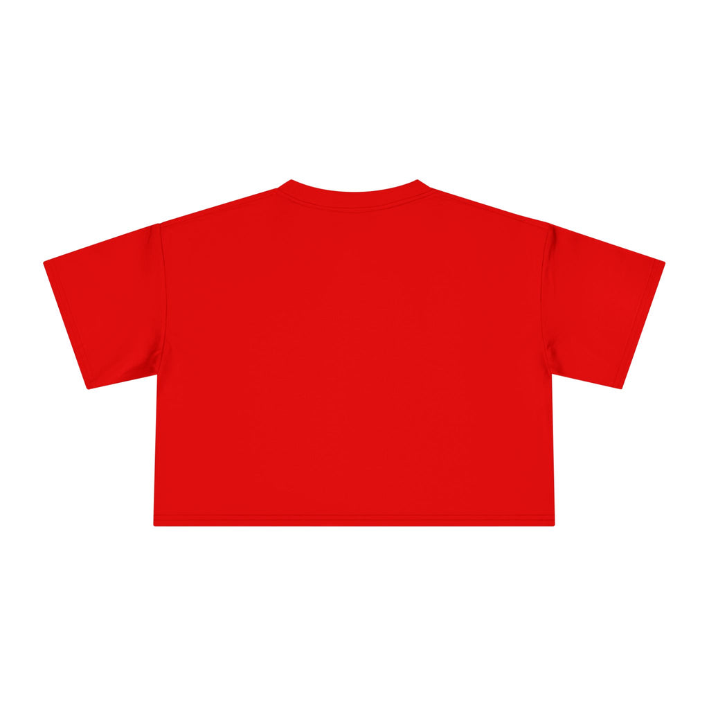 Elephant Cool Crop Tee — Red Fashion Graphic Top